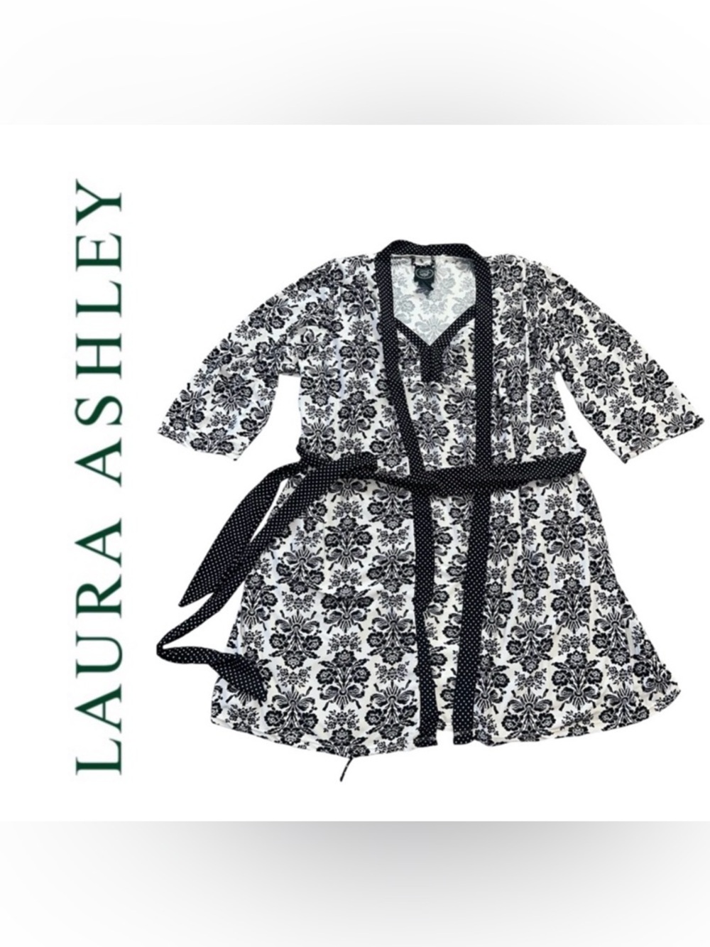 Laura Ashley Black and White 2pc. Pyjama set